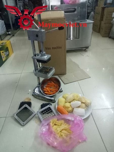 Máy cắt khoai tây, khoai lang vuông công nghiệp VMK45