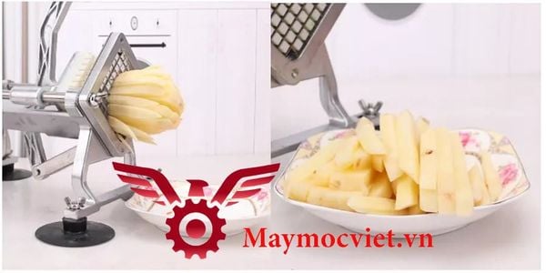 Máy cắt khoai tây, khoai lang vuông công nghiệp VMK45