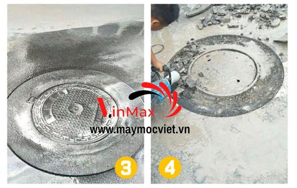 Máy cắt nắp hố ga Vinmax HG1200