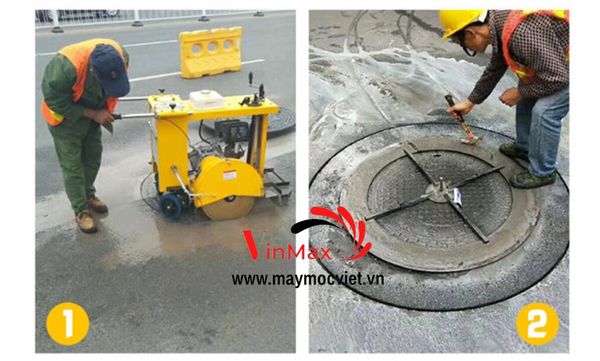 Máy cắt nắp hố ga Vinmax HG1200