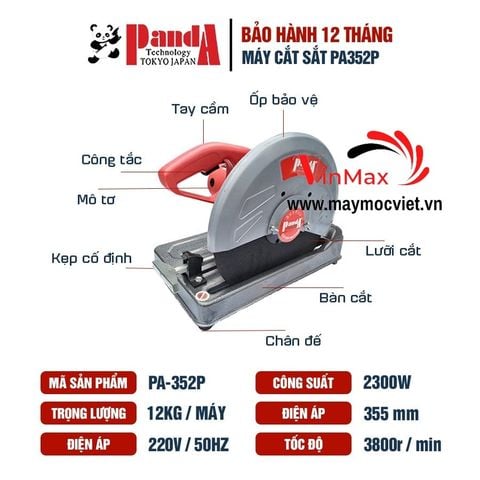 Máy Cắt Sắt Panda PA 352P 2300W