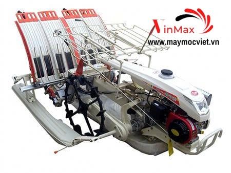 Máy cấy lúa mạ khay 4 hàng  động cơ đẩy tay Turbo