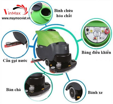 Máy chà sàn liên hợp IPC CT90 BT60