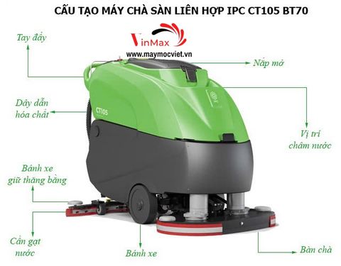 Máy chà sàn liên hợp IPC CT105 BT70