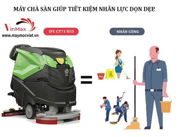 Máy chà sàn liên hợp IPC CT71 B55