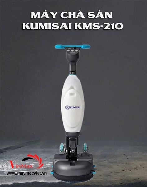 Máy chà sàn liên hợp mini Kumisai KMS210 (Ắc Quy)