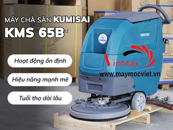 Máy chà sàn liên hợp Kumisai KMS 65B (Ắc quy)