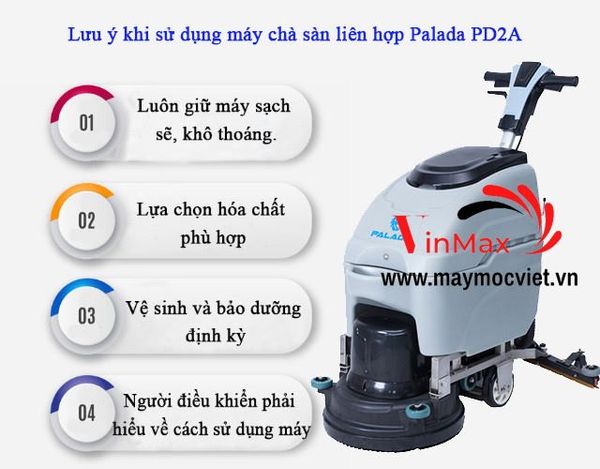 Máy Chà Sàn Liên Hợp Cánh Bướm Palada PD2A