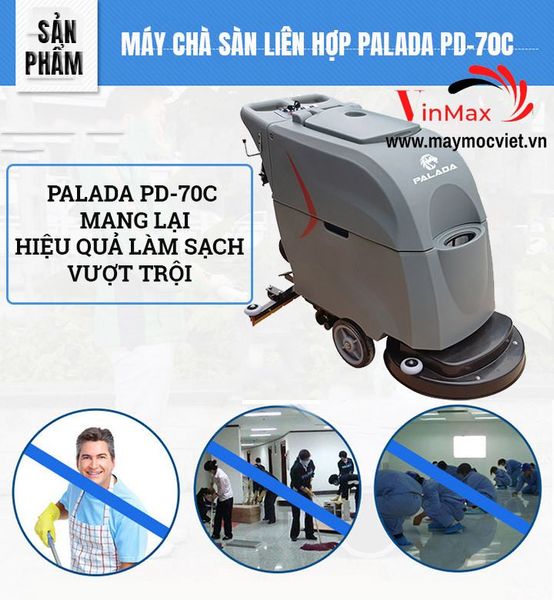 Máy chà sàn liên hợp Palada PD-70C