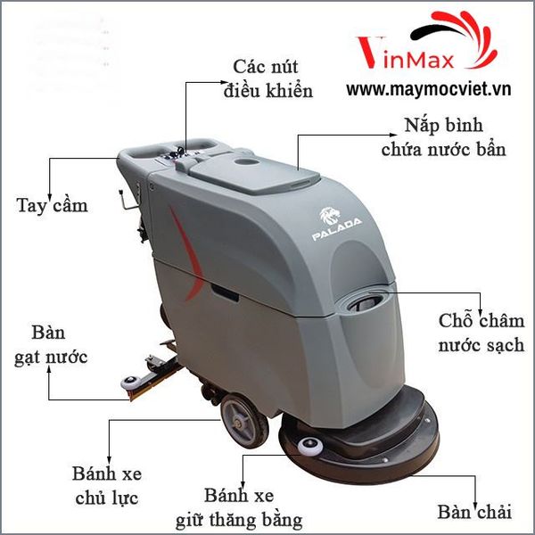Máy chà sàn liên hợp Palada PD-70C