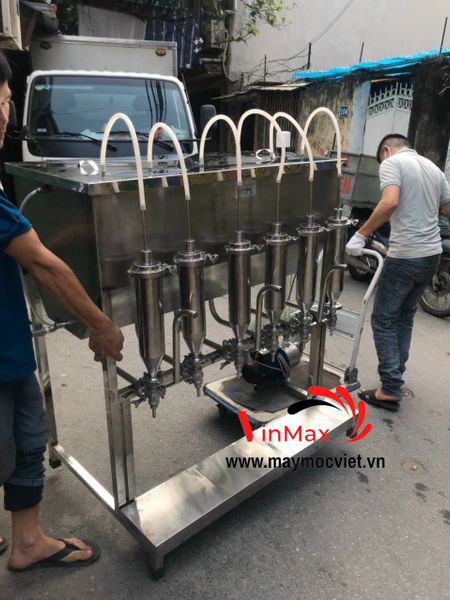 Máy chiết rót 6 vòi không dùng điện Vinmax VMR06