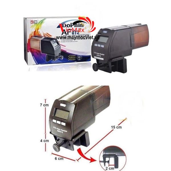 Máy cho cá ăn tự động, Thiết bị cho cá cảnh ăn tự động, Máy tự động cho cá ăn Turbo AF-012