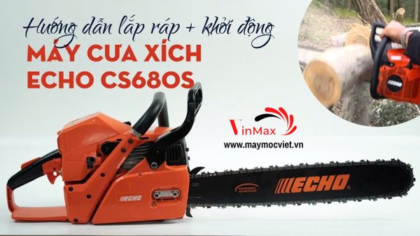 Máy cưa xích ECHO CS680S – 66,8cc (Chưa kèm lam xích)