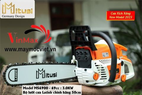 Máy cưa xích 2 thì Mitusi MS6900 3KW