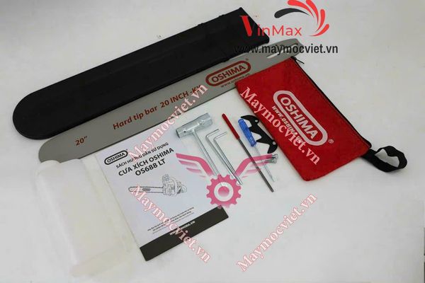 Cưa xích Oshima OS688 LT 58cc Đỏ-đen 2 thì
