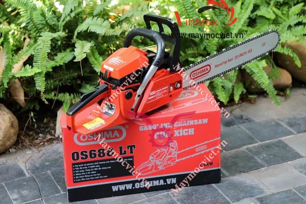 Cưa xích Oshima OS688 LT 58cc Đỏ-đen 2 thì