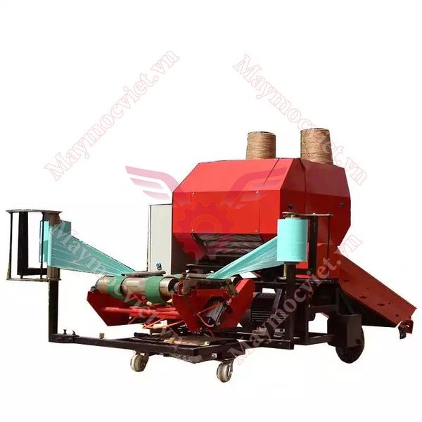 Máy cuốn cỏ bọc màng ủ chua 2 lô cuốn VINMAX VMBM02