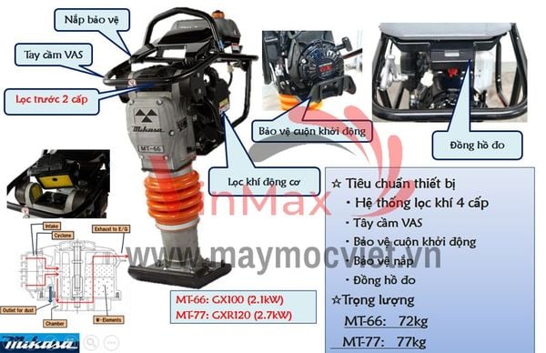 Máy đầm cóc Mikasa MT66
