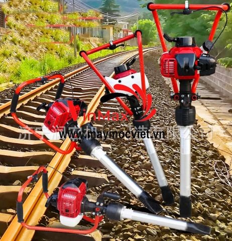 Máy đầm đường ray, đường sắt chạy xăng TBT520