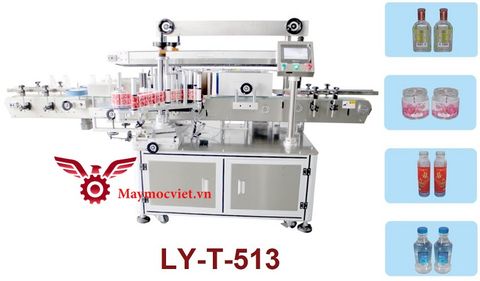 Máy dán nhãn hai mặt tự động, dán nhãn chai tròn LY-T-513