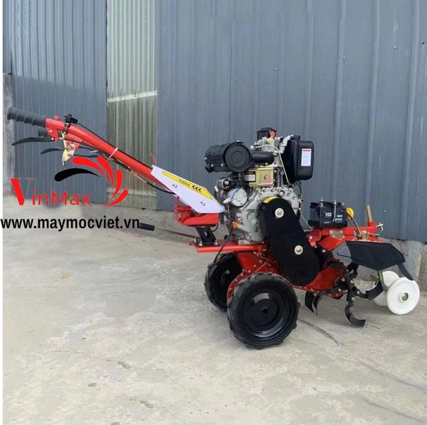 Máy cày xới đào rãnh làm đất chạy dầu Kawasaki KW178 F