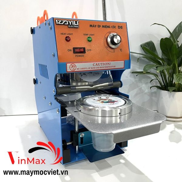 Máy Dán Miệng Nắp Cốc Eton  D8