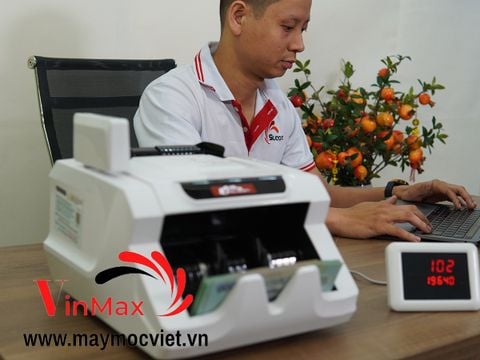 Máy Đếm Tiền Thông Minh Phát Hiện Tiền Siêu Giả Silicon MC-8900