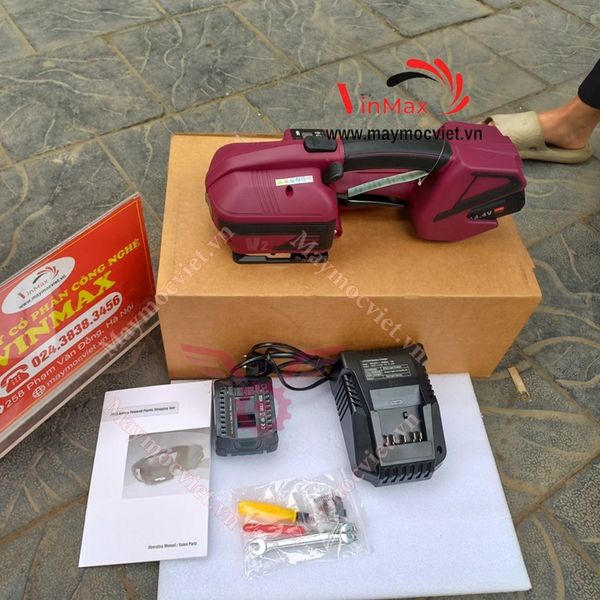 Máy Đóng Đai Nhựa Dùng Pin V2 New