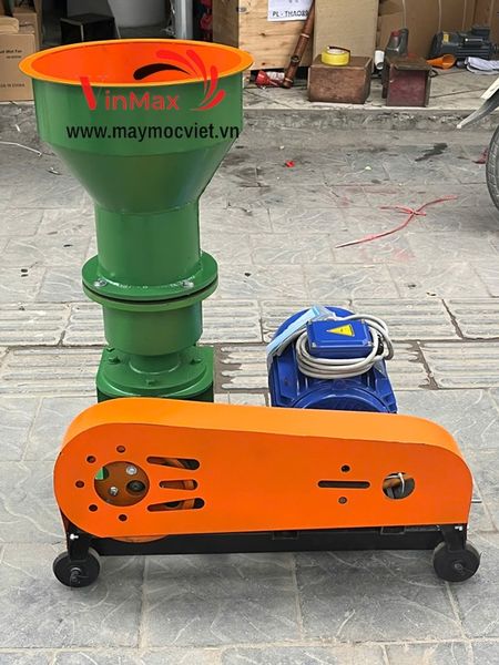 Máy ép cám viên Vinmax S200 3 quả lô motor 5.5kw 3 pha