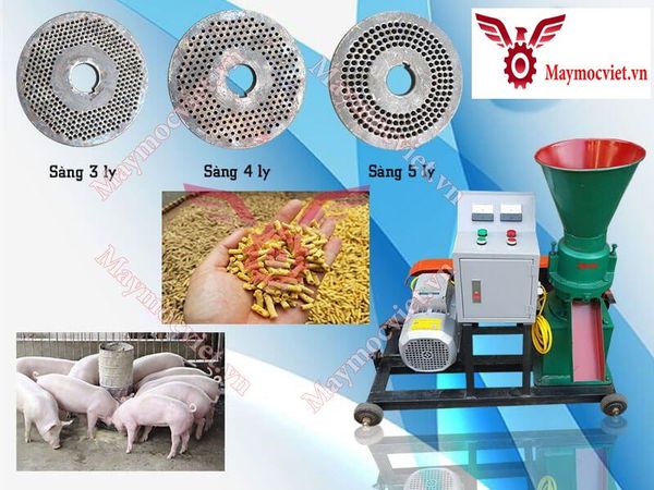 Máy ép cám viên tủ điện năng suất 150kg/ giờ S150-TĐ