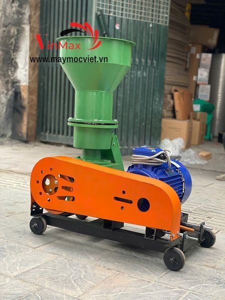 Máy ép cám viên Vinmax S200 3 quả lô motor 5.5kw 3 pha