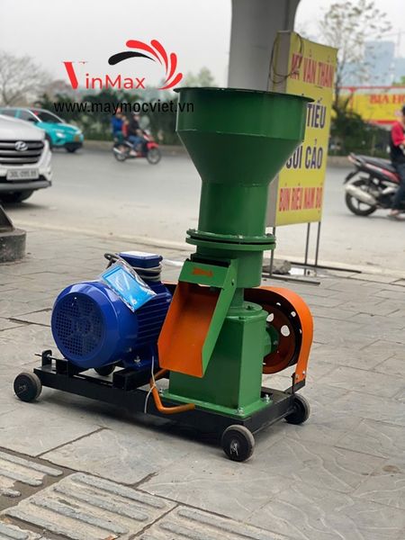 Máy ép cám viên Vinmax S200 3 quả lô motor 5.5kw 3 pha