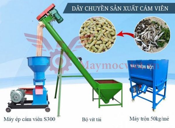 Máy Ép Cám Viên 3 Pha VM300