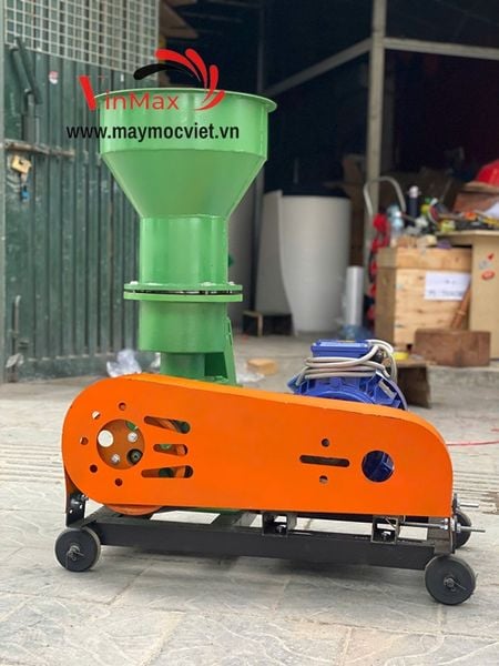 Máy ép cám viên Vinmax S200 3 quả lô motor 5.5kw 3 pha