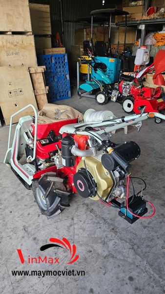 Máy gặt lúa xếp dãy tự bó lúa mini Kama KM178G