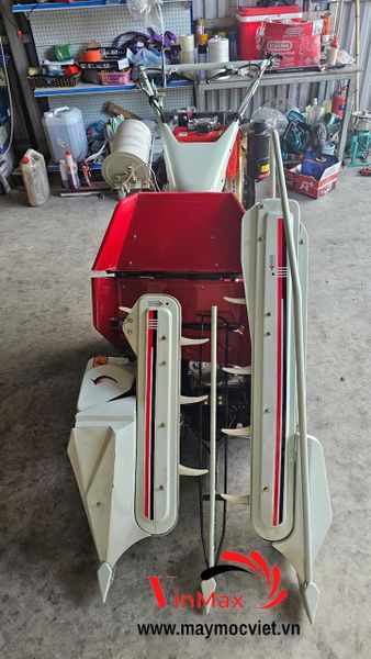 Máy gặt lúa xếp dãy tự bó lúa mini Kama KM178G