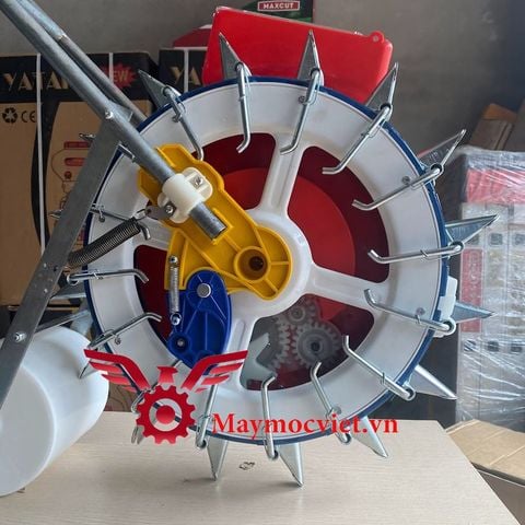 Máy gieo hạt 16 răng mỏ inox VMGH16  - chân thép – đế thép  khoảng cách 10 cm