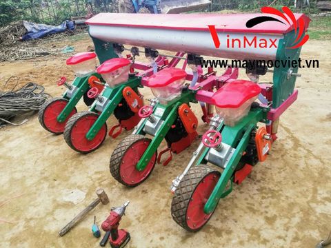 Máy gieo hạt, bón phân tự động 4 hàng Vinmax GHTD04
