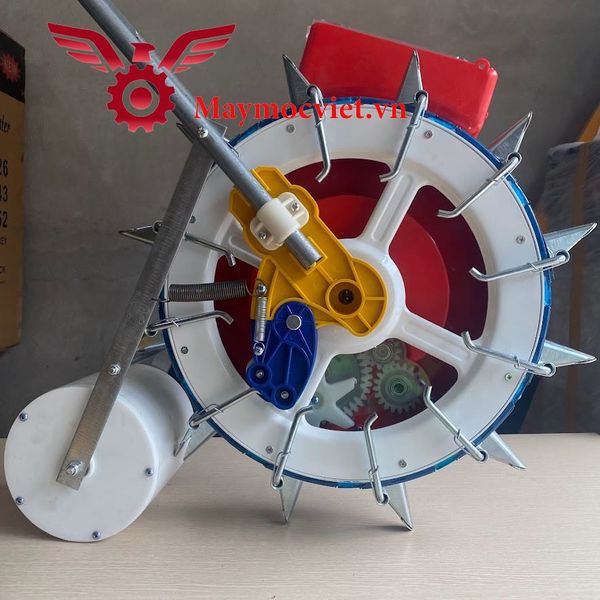 Máy gieo hạt VMGH12 răng mỏ inox - đế thép - khung thép