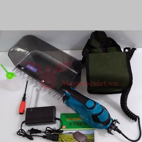 Máy hái chè mini chạy pin thế hệ mới  không thấm nước VMHC24