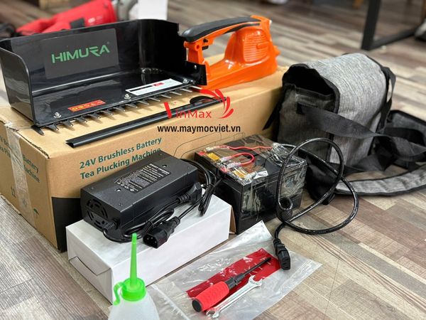 Máy hái chè dùng pin lithium 24V Himura 26 răng H26
