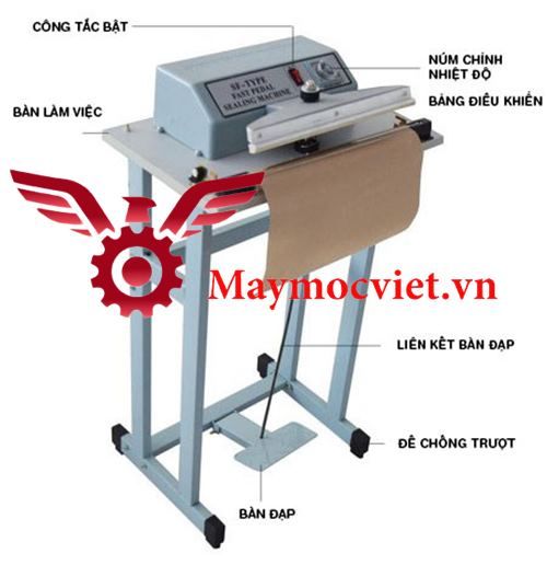 Máy hàn miệng túi dập chân VM FRE-500