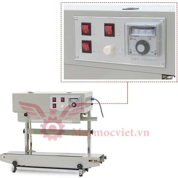 Máy Hàn Miệng Túi Liên Tục FR-900 Dạng Đứng có in date