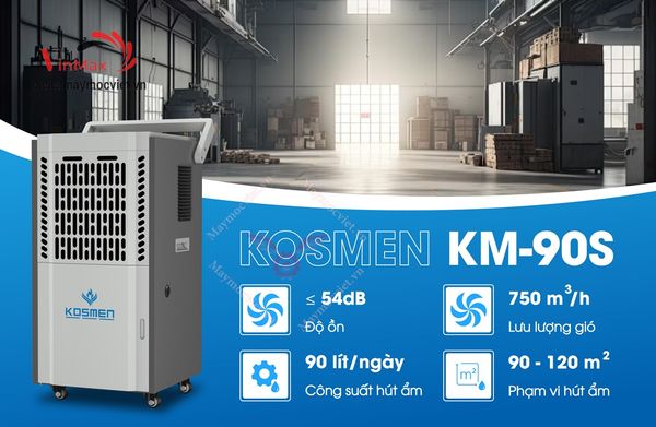 Máy hút ẩm công nghiệp Kosmen KM90S
