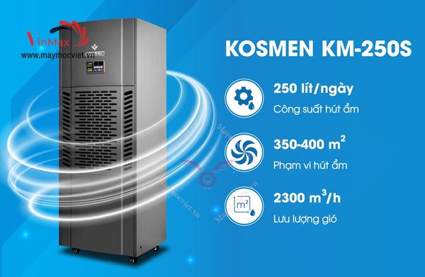 Máy hút ẩm công nghiệp Kosmen KM250S