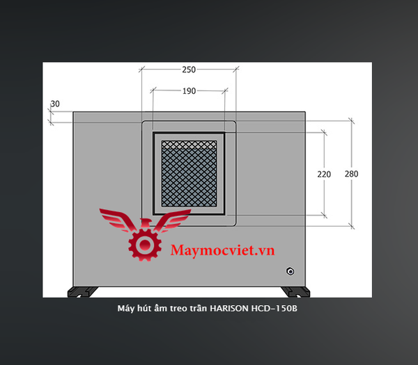 Máy hút ẩm treo trần Harison HCD-150B