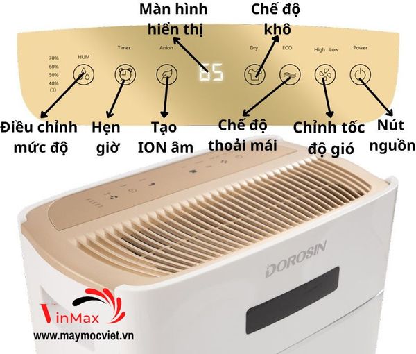 Máy hút ẩm Dorosin ER-630E công suất 30 lít/ ngày