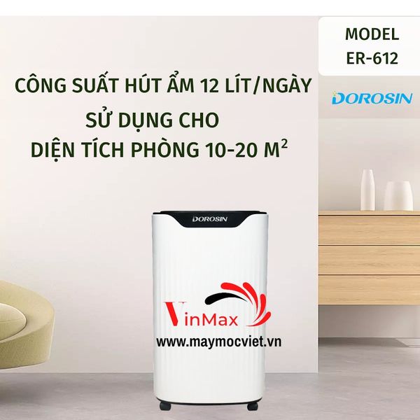 Máy hút ẩm Dorosin ER-612 công suất 12 lít/ngày