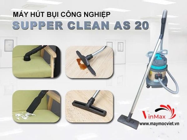 Máy hút bụi công nghiệp Supper Clean AS20