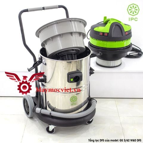 Máy hút bụi khô ướt IPC GS 3/62 W&D (62L 3 motor)